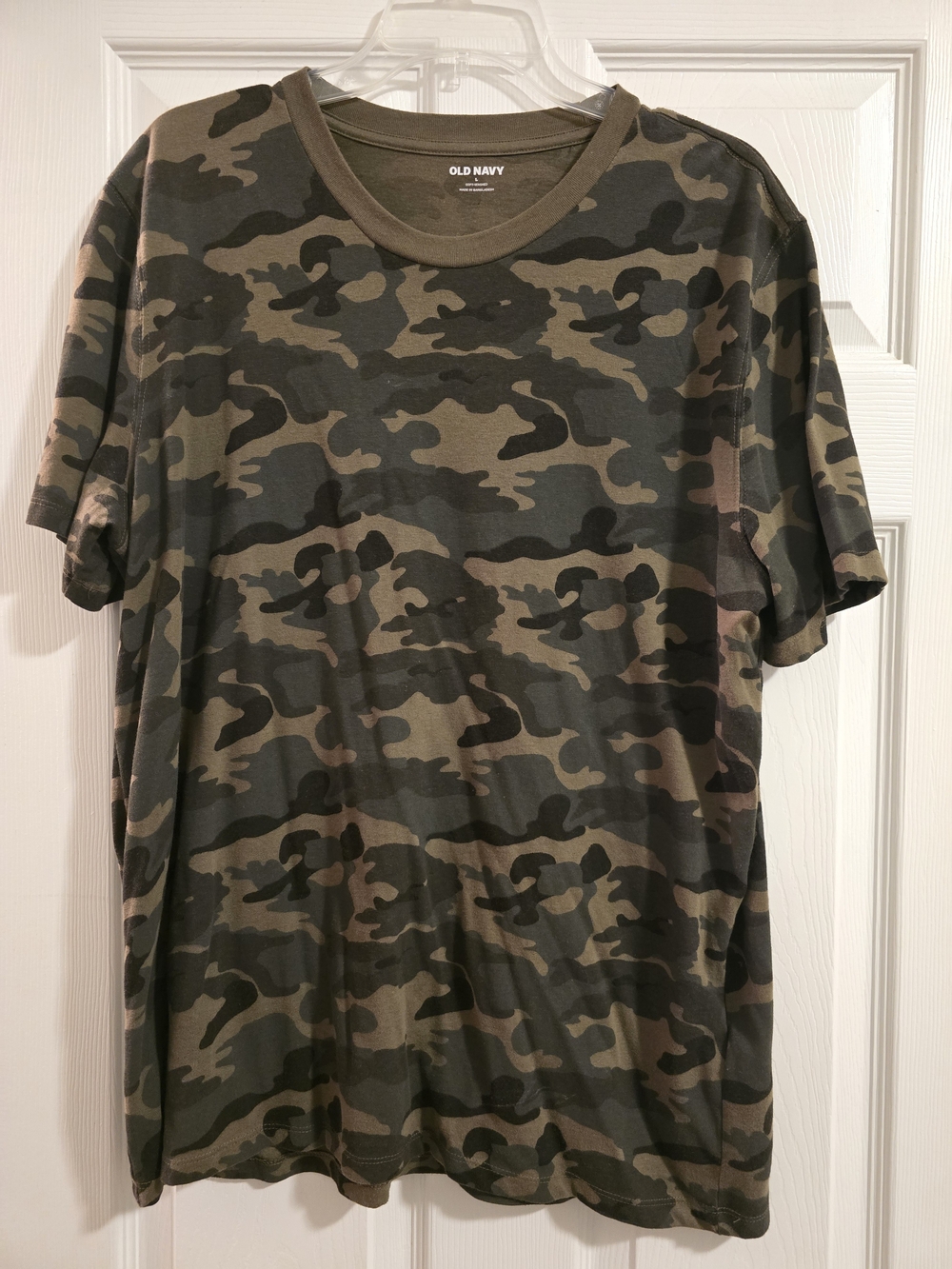 Old Navy Men's Short-Sleeve Camouflage Crewneck T-Shirt - Olive/Brown